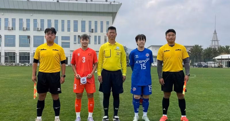 越南U20女足在友谊赛中战胜韩国俱乐部