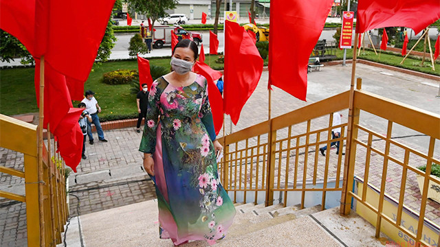 热闹非凡越南换届选举日（组图） ảnh 9