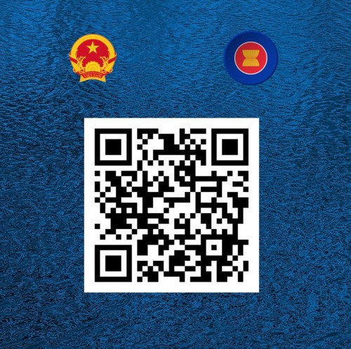 二维码链接至涵盖10个东盟国家旅游推广内容的Instagram中心账户。(图片来源:越南驻科威特大使馆) image-2.jpg