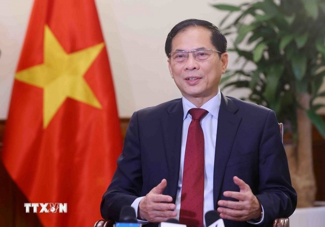 越南政府副总理兼外交部长裴青山。(图片来源:越通社) 2.jpg