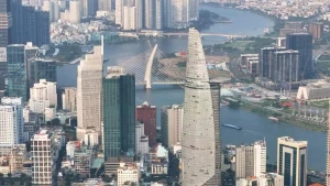 Bitexco金融塔是胡志明市的象征之一。（图片来源：越通社）