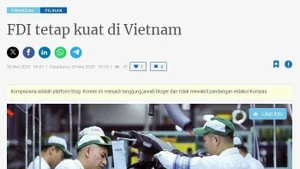 印度尼西亚Kompasiana网站屏幕截图。（图片来源：越通社）