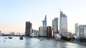 胡志明市一角。（图片来源：越通社）
