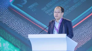 越南国家创新中心主任武国辉在开幕式上致辞。（图片来源：越通社）