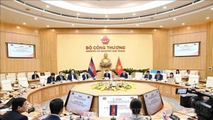 会谈场景。（图片来源：越通社）
