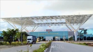 芒街国际口岸——北仑二口岸。（图片来源：越通社）