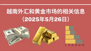 越南外汇和黄金市场的相关信息【图表新闻】