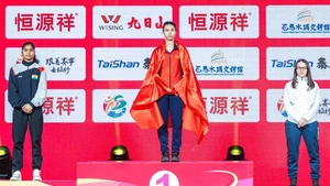 越南北江省运动员阮氏兰夺得金牌。