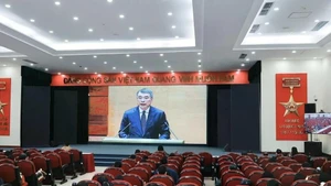 设在国家通讯中心的分会场。（图片来源：越通社）