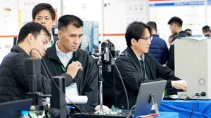 加工制造业发挥支柱性作用，占全国FDI总额的82.8%。（海南 摄）