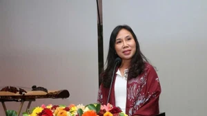 越南驻斯里兰卡大使郑氏心。（图片来源：越通社）