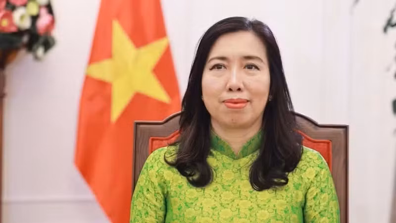 越南外交部副部长黎氏秋姮。（图片来源：外交部）