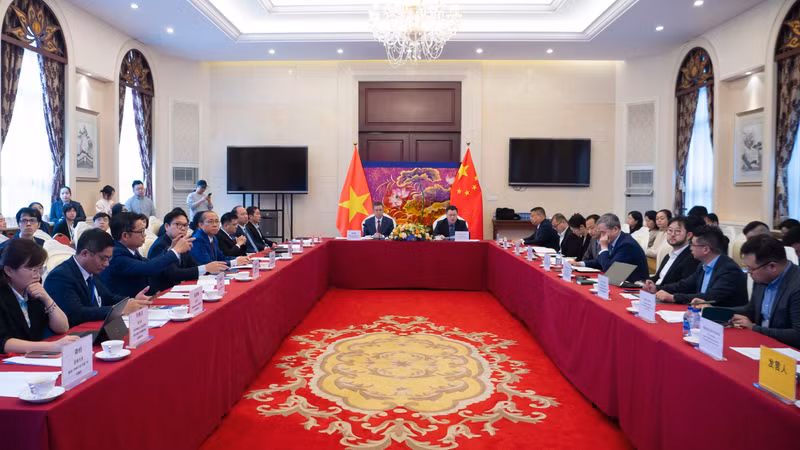 中越绿色产业国际合作对接交流活动现场。