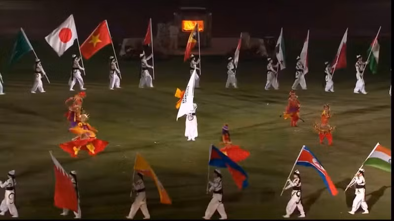 第五届亚洲残疾人运动会闭幕式。（图片来源：组委会）