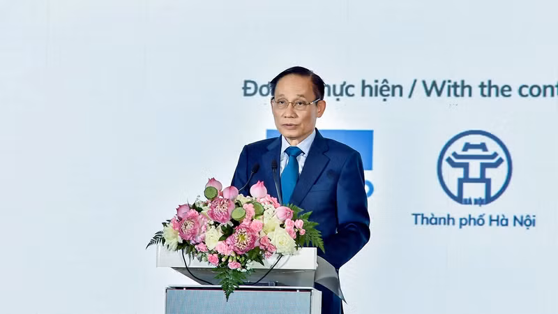 外交部长黎怀忠在会上致辞。（图片来源：外交部官网）