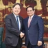 越南政府总理范明正会见日本总务大臣林芳正。