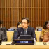 越南常驻联合国代表团团长杜雄越大使在启动仪式上发表讲话。