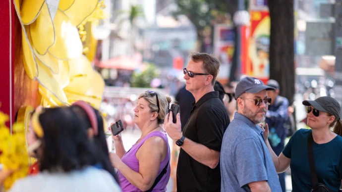 越南旅游业在2026年初释放积极信号，国际游客数量持续大幅增长。（图片来源：vtv.vn）