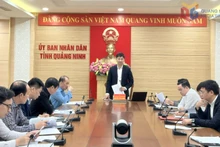 广宁省人民委员会副主席阮文公主持会议。（图片来源：越通社）