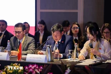 越南国家审计署副审计长尹英诗率团出席东盟最高审计机关组织第八次大会。（图片来源：越通社）