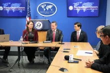 记者会现场。（图片来源：越通社）