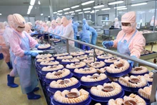 越南深加工的虾类产品赢得外国消费者的青睐。(图片来源:互联网)