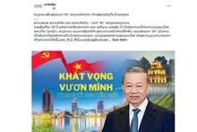 老挝人民革命党中央机关报《人民报》（Pasaxon）电子版于6月3日刊登标题为“越南正处于迈入国家奋发图强的新纪元的历史“黄金”时刻 ”的文章。(图片来源：越通社）