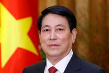 越南国家主席梁强。(水原 摄)