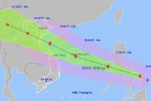 受第10号台风“博罗依”的影响 东海北部和中部海域将出现强风大浪。（图片来源：越通社）