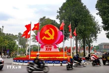 越共十四大是一个极其重要的里程碑，开启了越南发展的新时代。（图片来源：越通社）