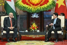 越南国家主席梁强会见约旦众议长马赞·卡迪。