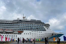2026丙午马年新春首艘国际邮轮抵达顺化真云港开启旅游季。（图片来源：越通社）