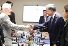 苏林总书记会见英国共产党总书记罗伯特·格里菲斯。（图片来源：越通社）