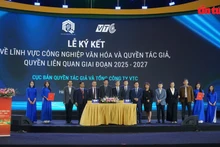 合作协议签约仪式现场。（图片来源：越通社）