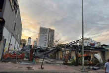 嘉莱省受第13号台风影响。（图片来源：越南电视台）