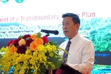 广治省风芽格邦国家公园经理范宏泰发表讲话（图片来源：越通社）