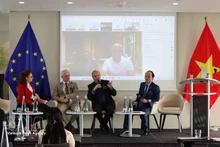 研讨会共设四场专题讨论会，近20名来自越南和欧洲的演讲者参与。（图片来源：越通社）