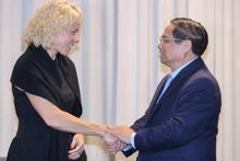 范明正总理会见H&M集团子公司SYRE集团董事长苏珊娜·坎贝尔(Susanna Campbell)。(图片来源:政府门户网站)