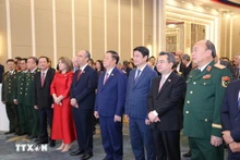 庆祝越南-古巴建交65周年招待会现场。（图片来源：越通社）