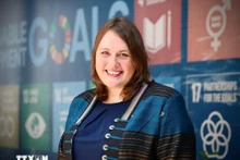 国际移民组织（IOM）驻越南代表团团长肯德拉·里纳斯。（图片来源：越通社）