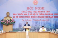 政府总理范明正主持召开全国保障性住房发展视频会议。（图片来源：VGP）