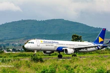 越南旅游航空公司的飞机。（图片来源：越通社）