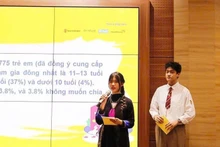 在制定网络安全政策中倾听儿童的声音。（图片来源：越通社）