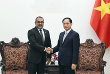 越南政府副总理裴青山会见马尔代夫外交部长阿卜杜拉·哈利勒。(图片来源:VGP)