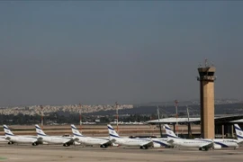 以色列国家航空公司的飞机。（图片来源：新华社/越通社）