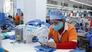 附图：越南纺织服装与皮鞋企业力争站稳本土市场。（图片来源：越通社）