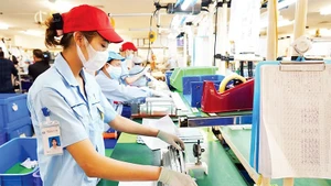 河内内排工业园区的生产活动。（范雄 摄）