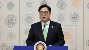 韩国国会议长禹元植。（图片来源：越通社）