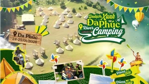 “多福绿色旅游—河畔露营”活动预计将于2026年1月24日至25日举行。（图片来源：baodautu.vn）