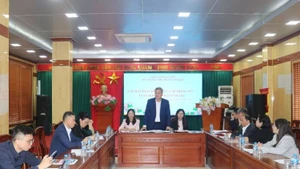 兴安省文化体育与旅游厅举行记者会，介绍2026年陈祠庙会相关信息。（他图片来源：baotintuc.vn）